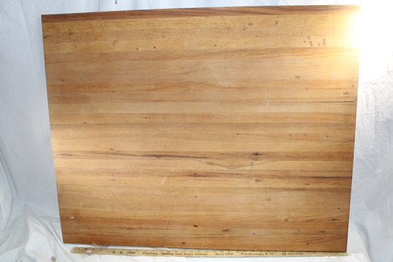 Large Butcher Block Wood Piece 37'x 30'  X 2 ' Thick  And Very Heavy!  Many Many Uses - Table Top - Bench