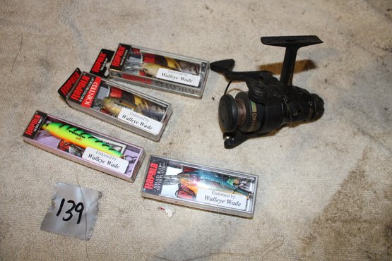 Lot # 139 - Fishing Lures, Reel - See Pics -