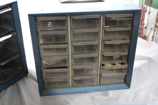 Vintage Akro-Mills Parts Storage Cabinet 18 Drawers, 10 X 9.5 X 6.5, Metal, Many Uses  Craft, Sewing, Tools