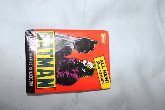 1989 Topps Batman -2nd Series Movie Trading Cards/ Sticker  1 Unopened Pack,  9 Cards (#4)(#3)