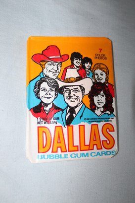 1981 - Donruss Dallas TV SHOW Trading Cards,   Unopened Pack, 9 Picture Cards-
