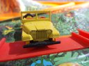 Lesney - 1960's Vintage  #72 -Jeep -  Yellow With  Red Interior   Matchbox Series -missing Tires, Has Spare