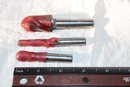 3 Newly Sharpened Rounded Head End Mills  - 13/32'  And 9/32' And 78' Power Tool Accessories