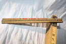 Vintage Carpenter Tools - 2 Folding Wooden Rulers, Miller's Falls N0.1581, Lufkin K46  Red End Extension
