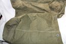 2 Olive Green Canvas Military Standard Duffel Bags