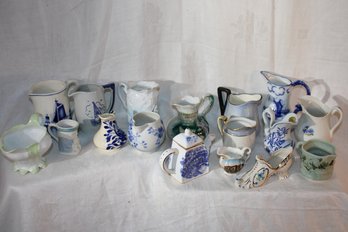 Blue Themed Ceramic Porcelain Lot