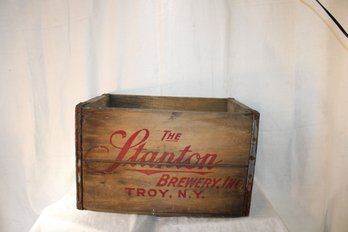 Vintage Wooden  Shipping BOX Stanton  Brewery