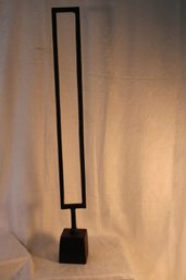 Simple Black Tabletop Metal Sculpture - Leave Alone Or Create A Project!!