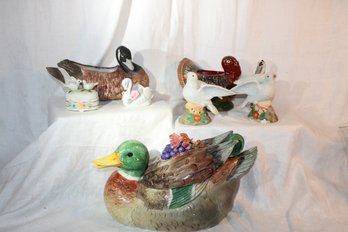 Porcelain Ceramic Decorative Bird Lot- Bring In Your Fall Holidays With These !!!