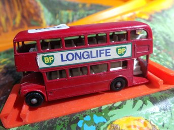 Lesney - 1960's Vintage # 5 Matchbox Series - Route Master Bus  ( Double Decker)  Decaled Long Life