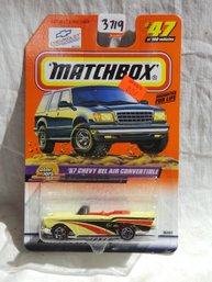 Matchbox 1998 -  Mattel Wheels #47 -   Drop Tops - '57 Chevy Bel Air Convertible In Original Wrapper Series 10