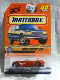 Matchbox 1998 -  Mattel Wheels #40 - Car Shows  - Dodge Concept Car In Original Wrapper  Series 8