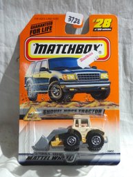 Matchbox 1998 -  Mattel Wheels #28 -Road Work - Shovel Nose Tractor In Original Wrapper  Series 6