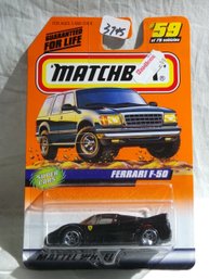 Matchbox 1998 - Mattel Wheels #59 - Super Cars - Ferrari F-50  In Original Wrapper  Series 8