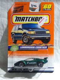 Matchbox 1998 - Mattel Wheels #60 - Super Cars - Lamborghini Countach In Original Wrapper  Series 8