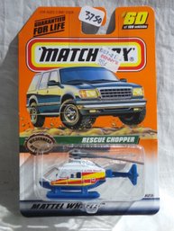 Matchbox 1998 - Mattel Wheels #60 - Wilderness Adventure -rescue Chopper In Original Wrapper  Series 12