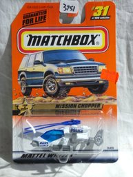 Matchbox 1998 - Mattel Wheels #31 -law & Order -Mission Chopper In Original Wrapper  Series 7