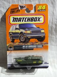 Matchbox 1998 - Mattel Wheels #84 -Military Patrol -M1 A1 Abrahms Tank In Original - Series 17