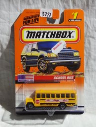 Matchbox 1998 - Mattel Wheels #1  Matchbox USA - School Bus  In Original Wrapper - Series 1