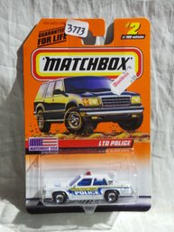 Matchbox 1998 - Mattel Wheels #2  Matchbox USA - LTD Police In Original Wrapper - Series 1