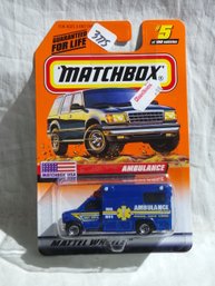 Matchbox 1998 - Mattel Wheels # 5 -  Matchbox USA - Ambulance In Original Wrapper - Series 1