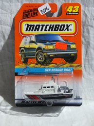 Matchbox 1998 - Mattel Wheels # 43 - Ocean - Sea REscue Boat  In Original Wrapper - Series 9