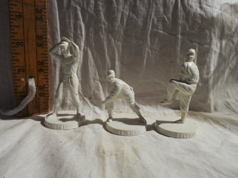Highly Collectible Rare -1955 Robert Gould All Star Statues -Joe Coleman, Don Newcombe, Bill Pierce - Pitchers
