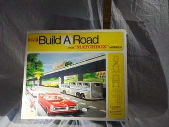 Vintage 1967 -Super Build A Road For MATCHBOX Models - No Glue Needed - In Original Box - Fred Bronner Corp.