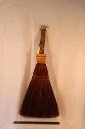 Handmade Decorative Broom, American Elm Branch Handle,  Fire Place Whisk