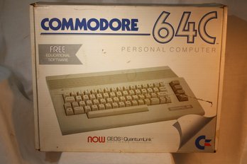 Vintage Commodore 64C In Original Box With Paperwork And Parts, 1962