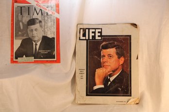 Life Magazine & Time Magazine Featuring The Election Of John Kennedy & The Life Of JFK After His Assassinatio