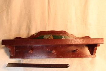 Signed Vintage Folk Art Shelf