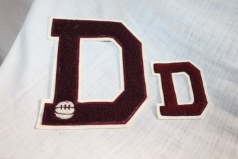 Varsity Letters For 'D' 2 Sizes   Dartmouth ? But Plenty Of Other Such Educational Facilities !