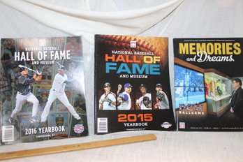 Baseball Mags- 2015 'hall Of Fame' Cooperstown, 2016 -'hall Of Fame' And 'memories And Dreams ' Inductions ETC