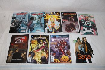 Comics -  Lot Of 9 Miscellaneous Comics - See Pics For Content - Demon Nights Saga, The Authority