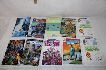 Comics -  Lot Of 10 Miscellaneous Comics - See Pics For Content - Colorful Monsters, Alfa Centurion