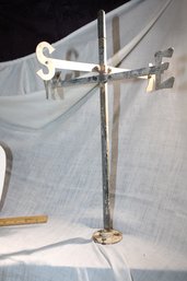 Vintage Hand Made Metal Wind Vane - N- E- S -W