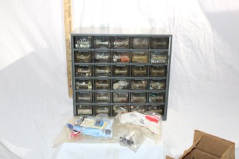 Hardware Parts Organizer - 30 Drawers, 12x11x6 , Screws, Nuts, Grinding Bits, Cool Numbered Nails