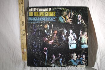 Vinyl - Rolling Stones - Live If You Want It -1st Pressing Red Label -  Record - Great, Cover -good