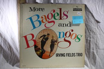 Vinyl - Irving Fields Trio - More Bagels And Bongos   - Record Good, Cover Good