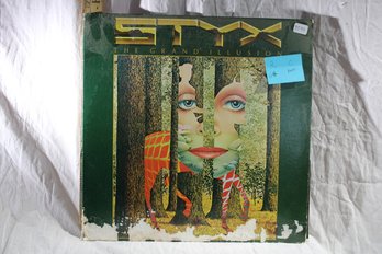 Vinyl - STYX - The Grand Illusion -  Record Good  , Cover Poor