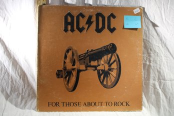 Vinyl - AC/DC  - For Those About To Rock -  Record Great,  Cover Good