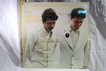 Vinyl -Carlos Santana  - Love  Devotion  Surrender - Record Great, Cover Good