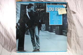 Vinyl -lou Reed - City Lights - Record Good ,Cover Good