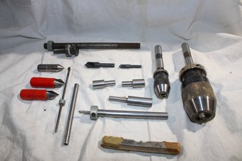 Drill Press Heads And Machinist Tools / Level  & Chamfer Bits,  Misc