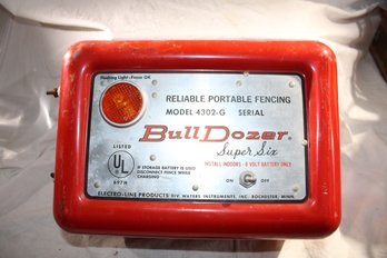 Bull Dozer  Super Six  - Reliable Portable Electric Fencing -  Model # 4302-G  Serial #  18367, 6 Volts