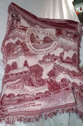 Rindge NH Celebratory Throw Blanket, 60x45 Approx.great Shape Church, College, Cathedral In The Pines