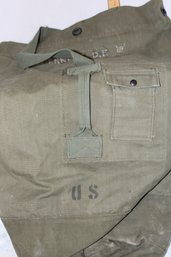 1969 Military Duffel Bag, 2 Names