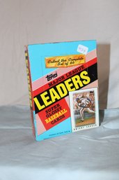 1986 Topps Major League  Leaders Wax Box With Super Glossy Baseball Cards  In Original Box