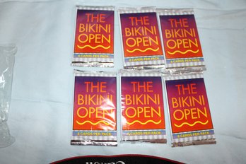 1992  6 -Unopened  Packs Of 8 * The Bikini Open* Trading Cards By T&M Enterprises